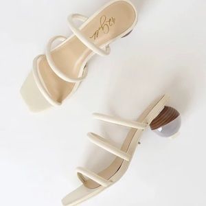 42 Gold Motif Slide Sandal